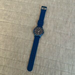 Once loved Bering blue watch with silicone band